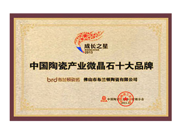中国陶瓷产业微晶石十大品牌