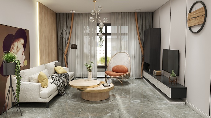 布兰顿大理石瓷砖空间效果 布兰顿大理石瓷砖空间效果