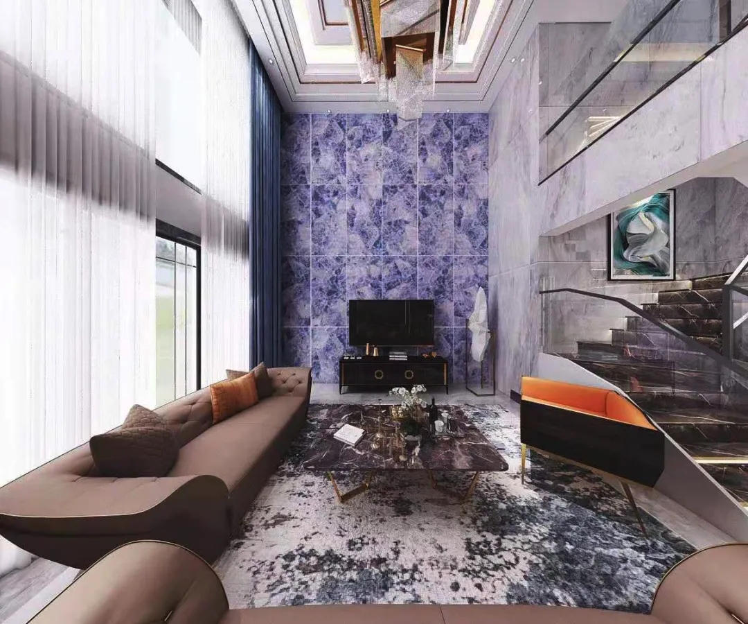 布兰顿大理石瓷砖空间效果