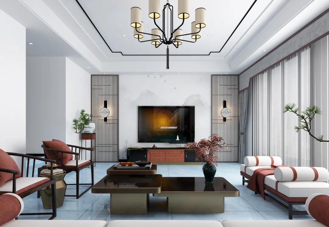 布兰顿大理石瓷砖空间效果